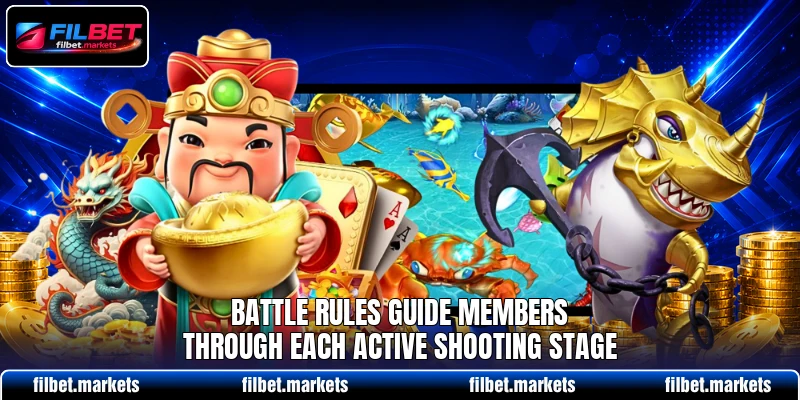 Battle rules guide members through each active shooting stage Battle rules guide members through each active shooting stage