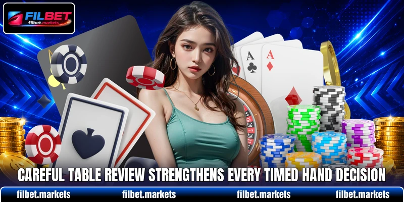 Careful table review strengthens every timed hand decision