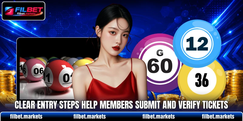 Clear entry steps help members submit and verify tickets Clear entry steps help members submit and verify tickets