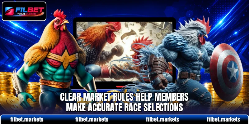 Clear market rules help members make accurate race selections Clear market rules help members make accurate race selections
