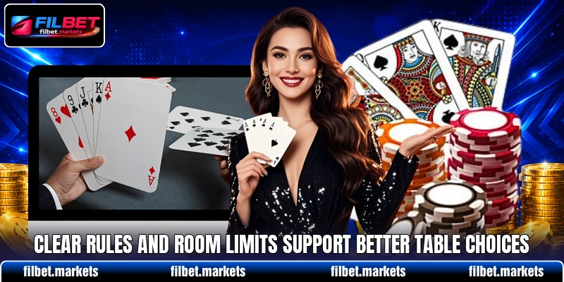 Clear rules and room limits support better table choices Clear rules and room limits support better table choices