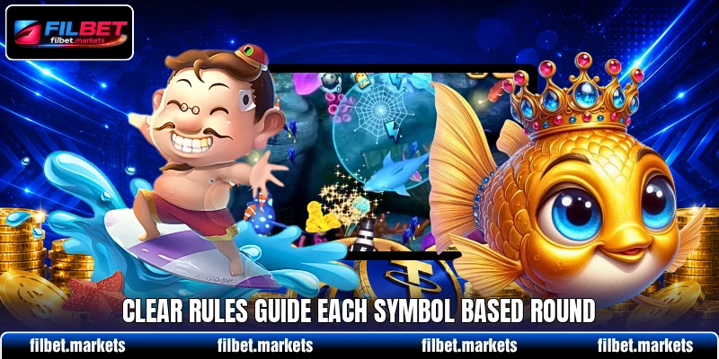 Clear rules guide each symbol based round Clear rules guide each symbol based round