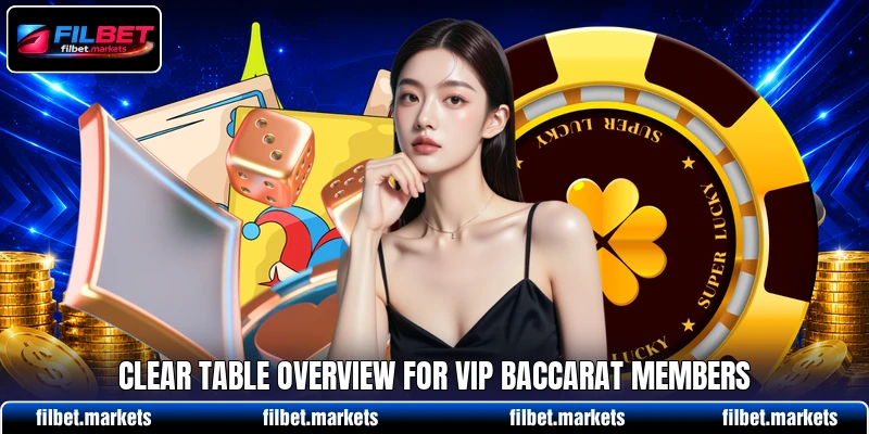 Clear table overview for VIP Baccarat members Clear table overview for VIP Baccarat members