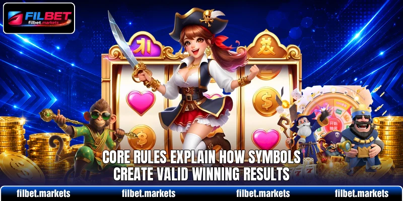 Core rules explain how symbols create valid winning results Core rules explain how symbols create valid winning results