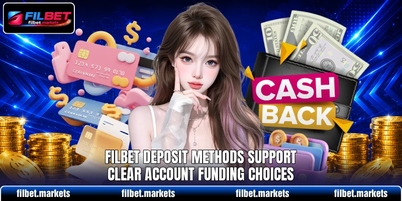 Filbet deposit methods support clear account funding choices