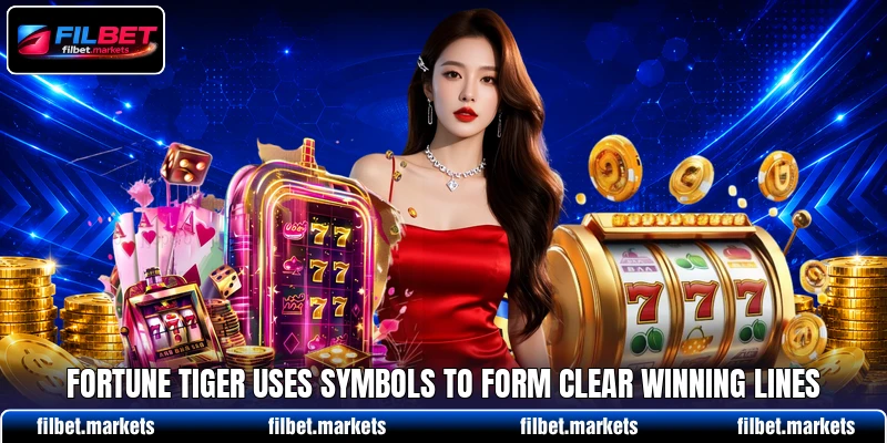 Fortune Tiger uses symbols to form clear winning lines