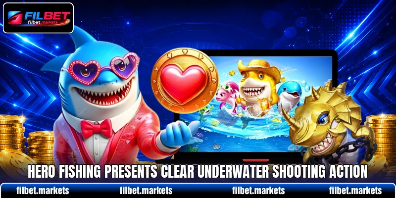 Hero Fishing presents clear underwater shooting action
