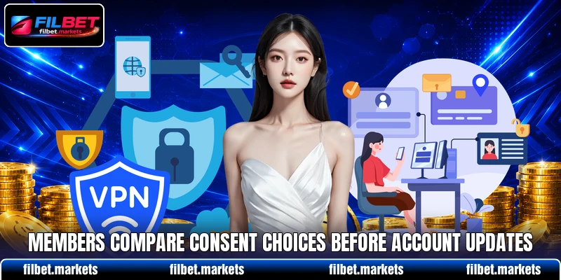 Members compare consent choices before account updates Members compare consent choices before account updates