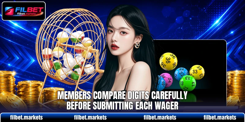 Members compare digits carefully before submitting each wager