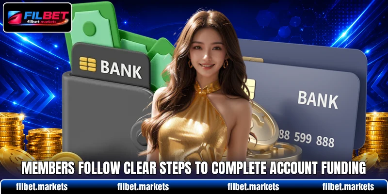 Members follow clear steps to complete account funding