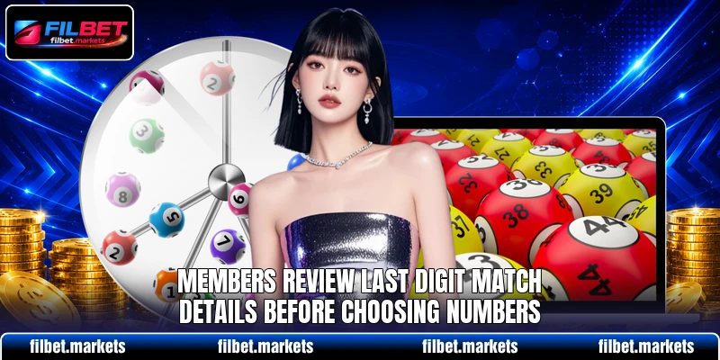 Members review Last Digit Match details before choosing numbers
