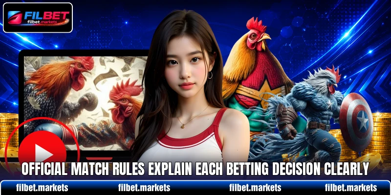 Official match rules explain each betting decision clearly Official match rules explain each betting decision clearly